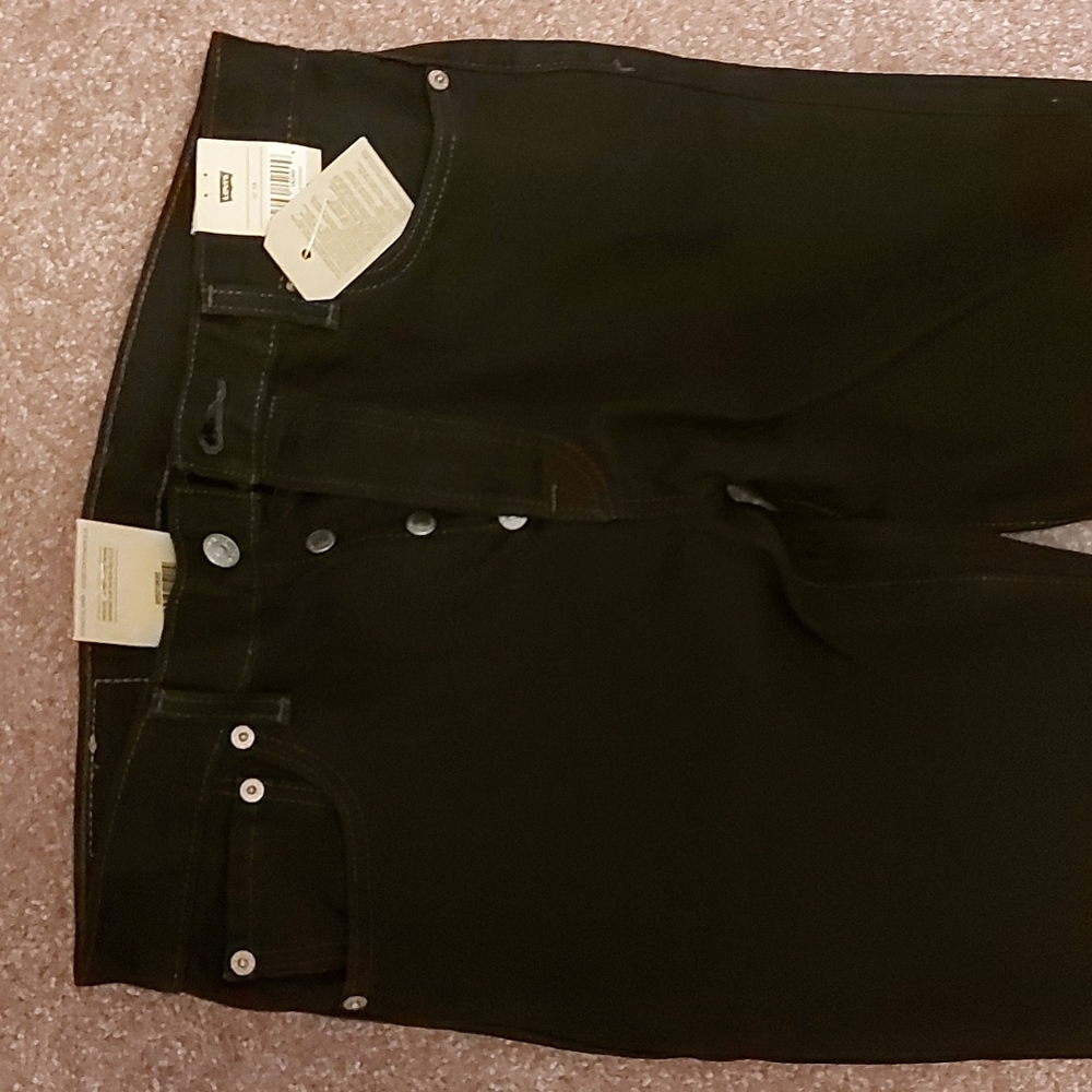 Men's Levi Black Jeans 501 W32 L34